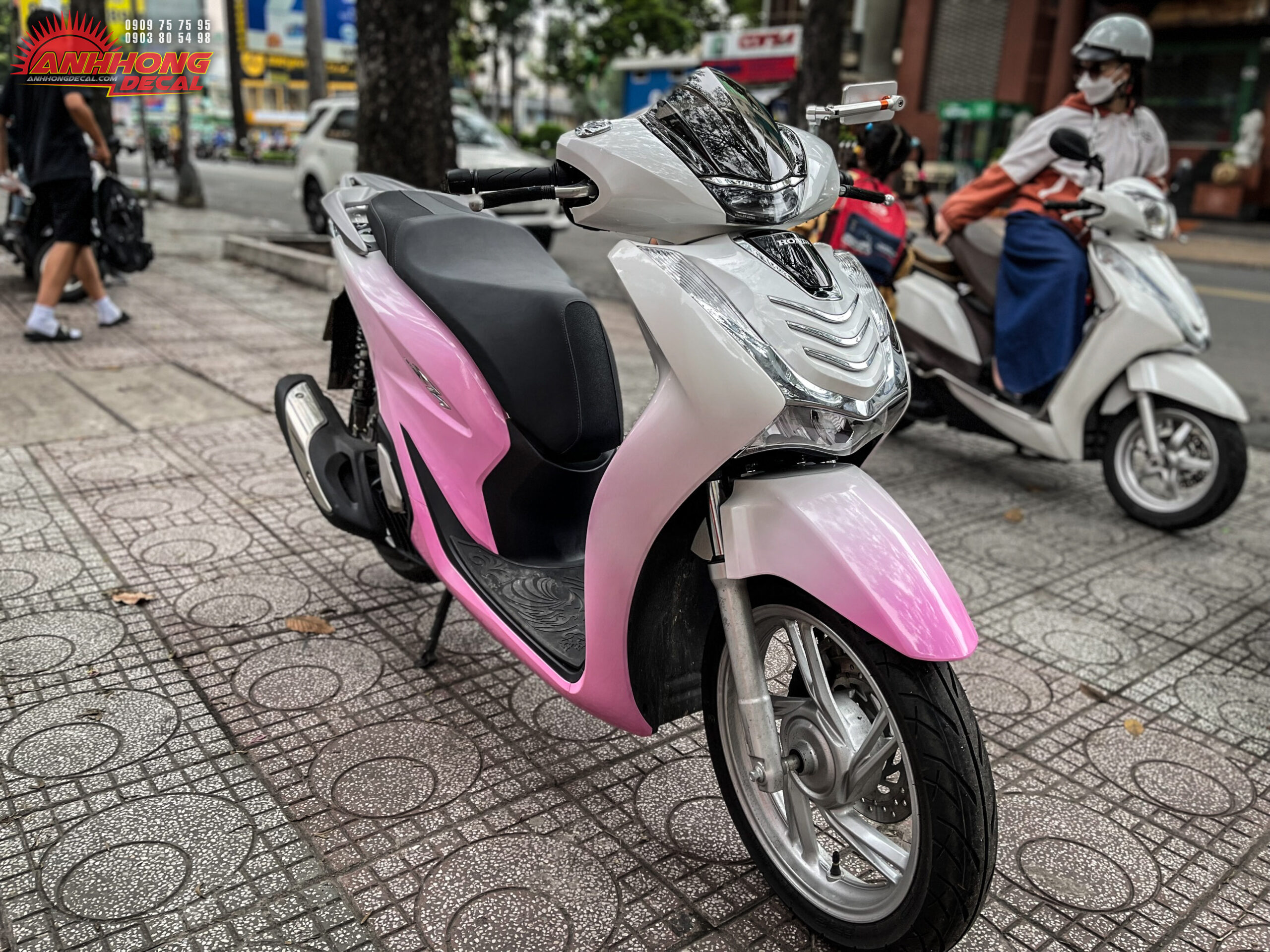 Sơn Sporty SH  Mẫu sơn xe Honda Sh150i màu hồng cực đẹp  Facebook